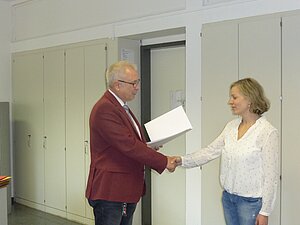 Beförderung von Frau Imo zur Oberstudienrätin