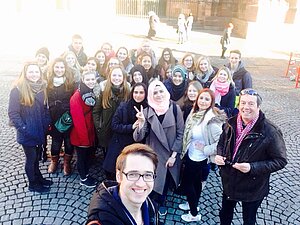 Test mit dem Selfi-Stick