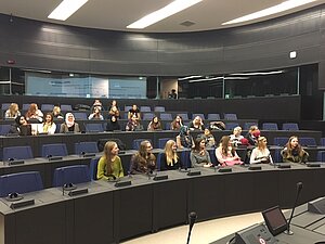 Schüler des BGY im Europäischen Parlament