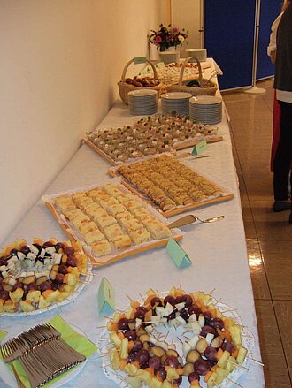 Professionelles Büffet der Schüler unserer BF 1 c und d