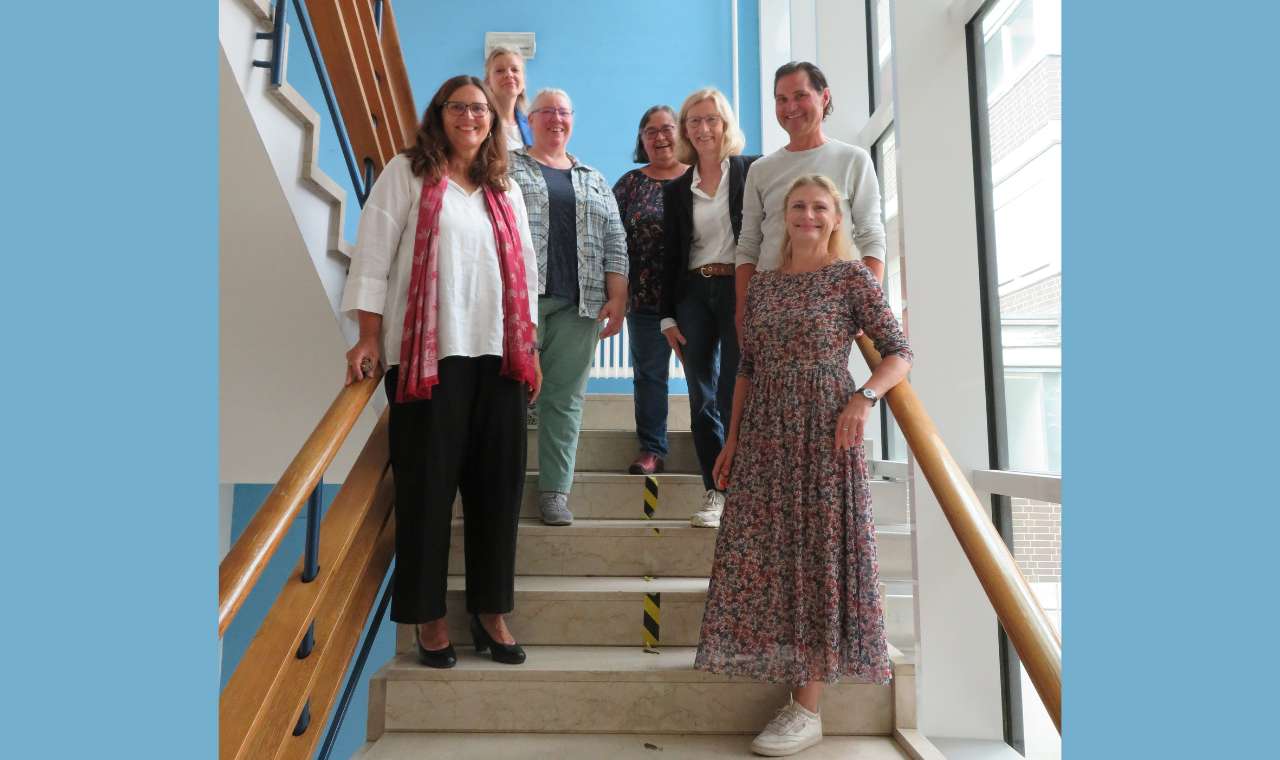 v.l.n.r.: Beate Engelhardt-Sikora, Olga Imo, Annette Sowa, Pia Pfoh-Ziegler, Heike Pawlik, Thomas Klein, Katrin Griem